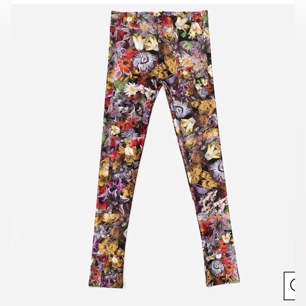 Artist-designed floral leggings